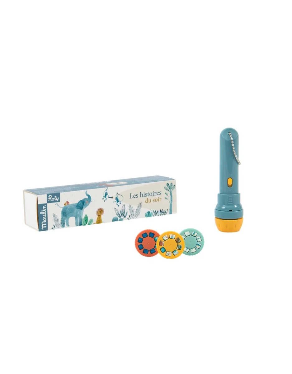 Lampe à histoire disques - Sous mon Baobab - Moulin Roty - Boutique Maman & Bébé – Produits Essentiels au Quotidien