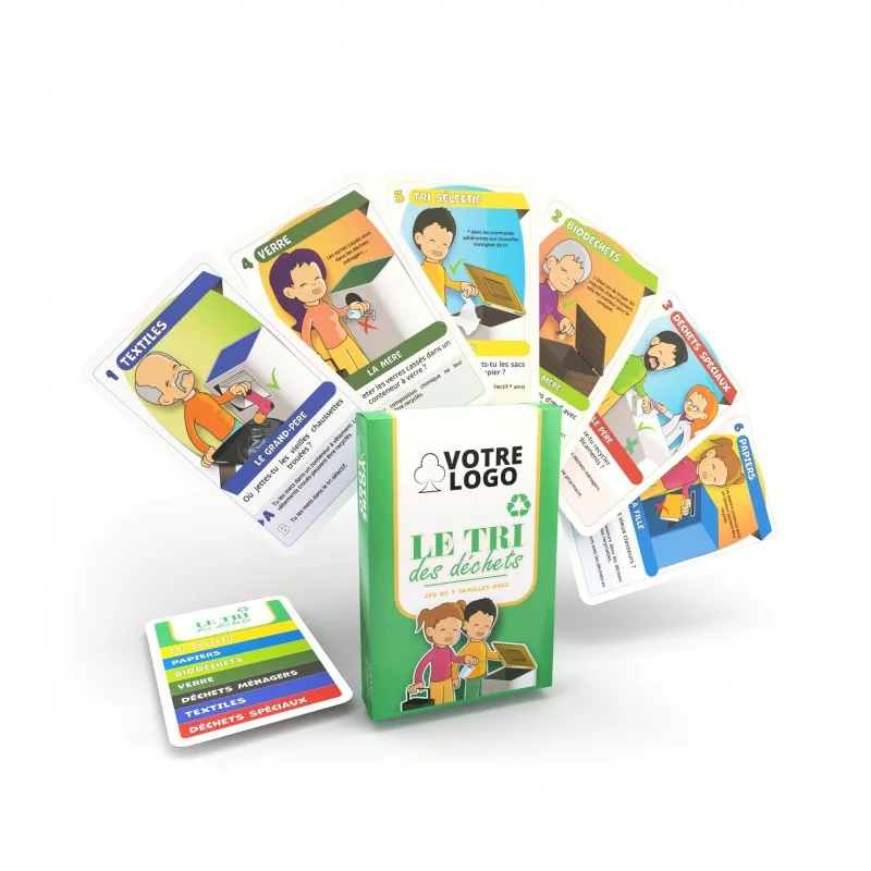 Jeu familles carton TRI DECHETS Saldi Straordinari Offerte Speciali Disponibili Adesso