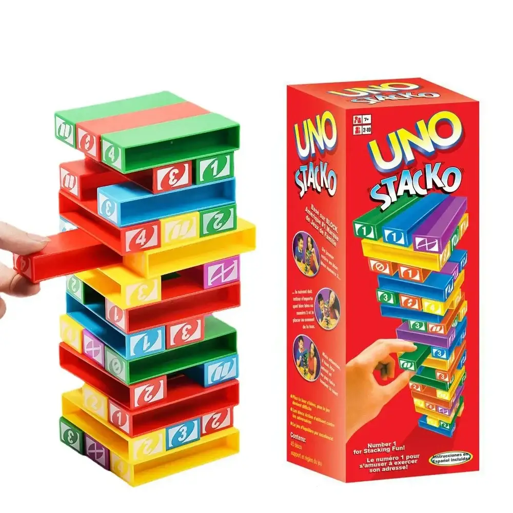 Jenga jeu Coton Uno Stacko - Boutique Bébé en Ligne : Soins, Jouets et Articles Maison