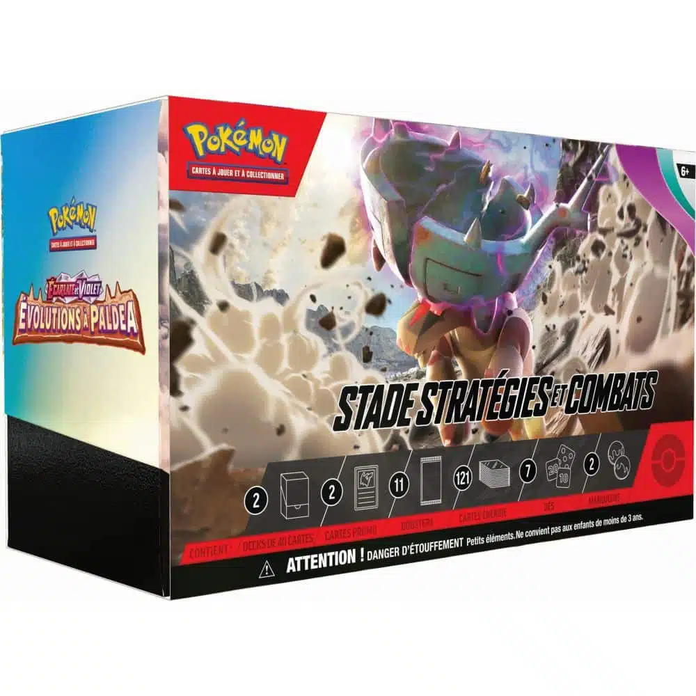 Coffret Stade Stratégies et Combats Évolutions à Paldea Ecarlate et violet EV02 en VF - Saldi Straordinari – Offerte Speciali Disponibili Adesso - coffret pokémon coffret stade stratégie évolution paldea violet vf
