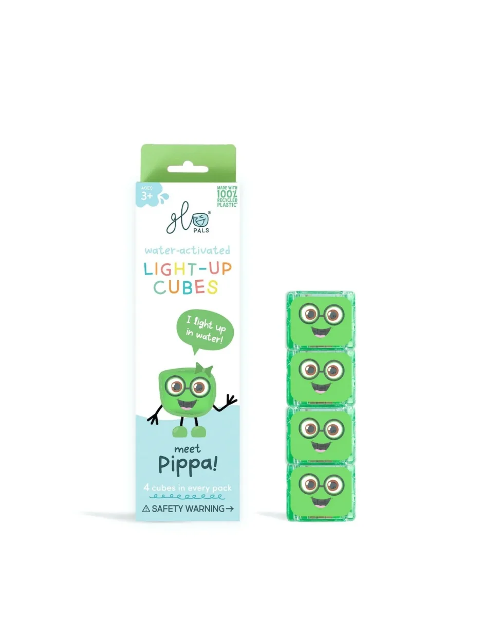 Cube lumineux vert - Pippa - Glo Pals - Boutique Maman & Bébé – Produits Essentiels au Quotidien - Shampoing