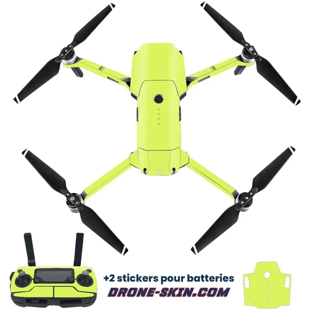 Sticker pour Drone DJI Mavic Pro Super Yellow - ​Drones Professionnels & Grand Public | Boutique Française​ - backpack drone ​drone amp boutique