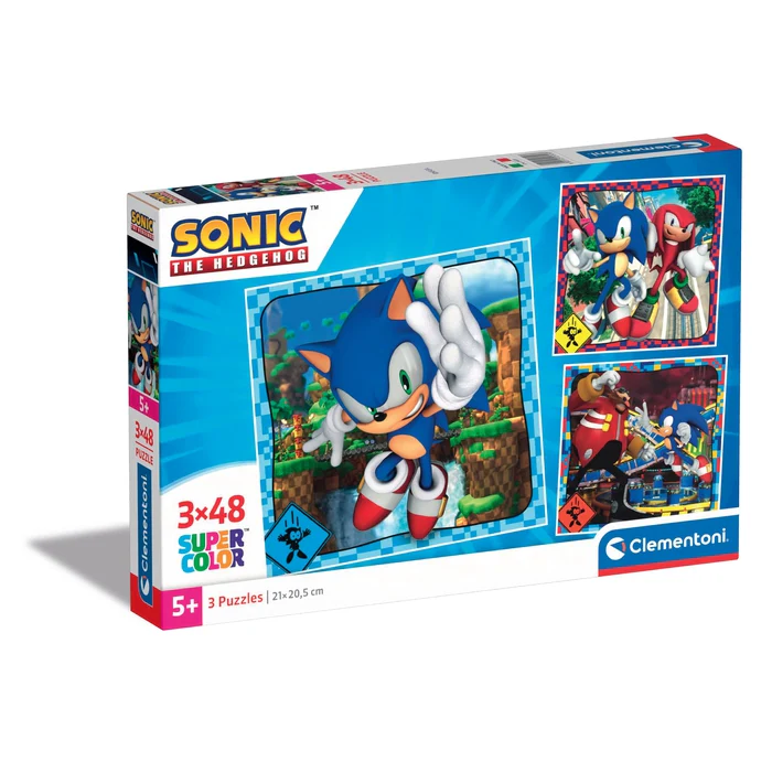 Sonic - 3x48 pièces - E-shop mondial – Produits durables, modernes et accessibles partout - clementoni 3x48 pièce e-shop produit