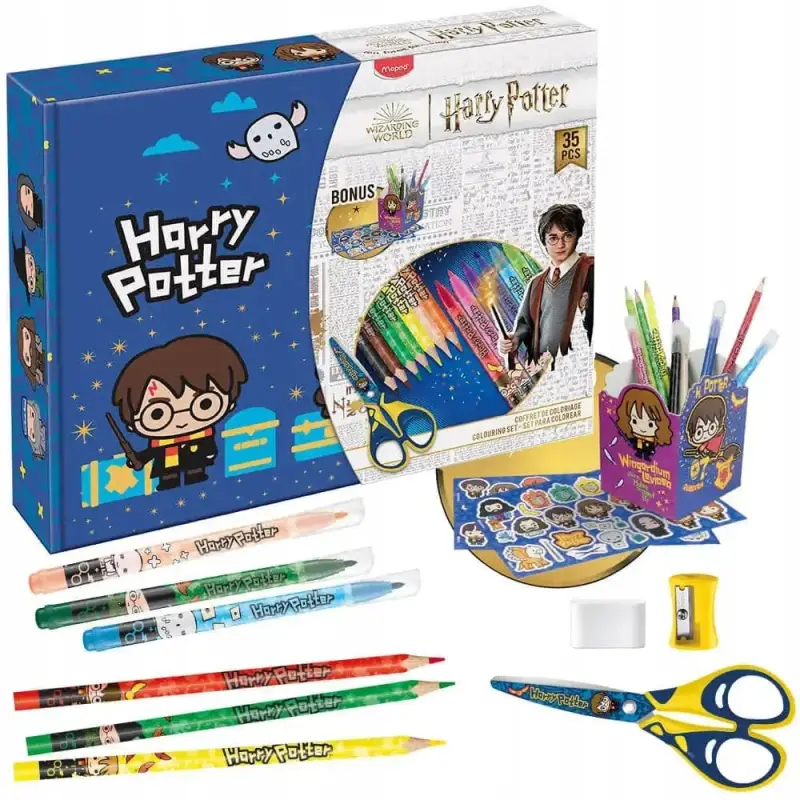Coffret coloriage Harry Potter Kids – 12 feutres, crayons Thérapie & stickers - E-shop mondial – Produits durables, modernes et accessibles partout