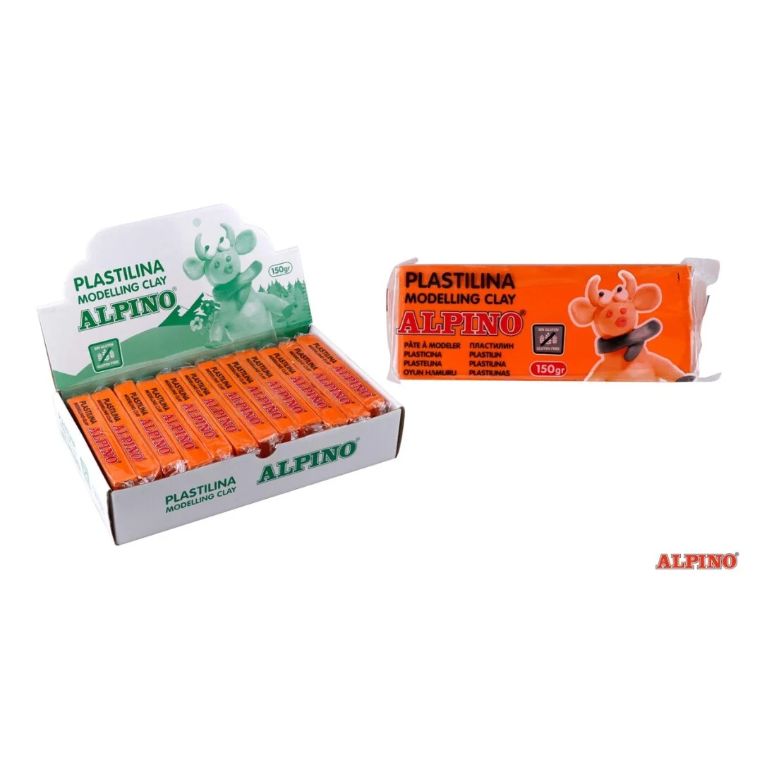 Pâte à modeler – Orange – ALPINO 150 gr (paquet) - Organisation Amazon.fr de la maison avec des solutions de rangement