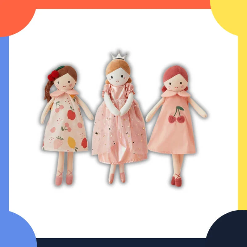 Doudou bébé fille | Héroïnes tendres à adopter - Boutique Bébé en Ligne : Soins, Jouets et Articles Maison Poupées