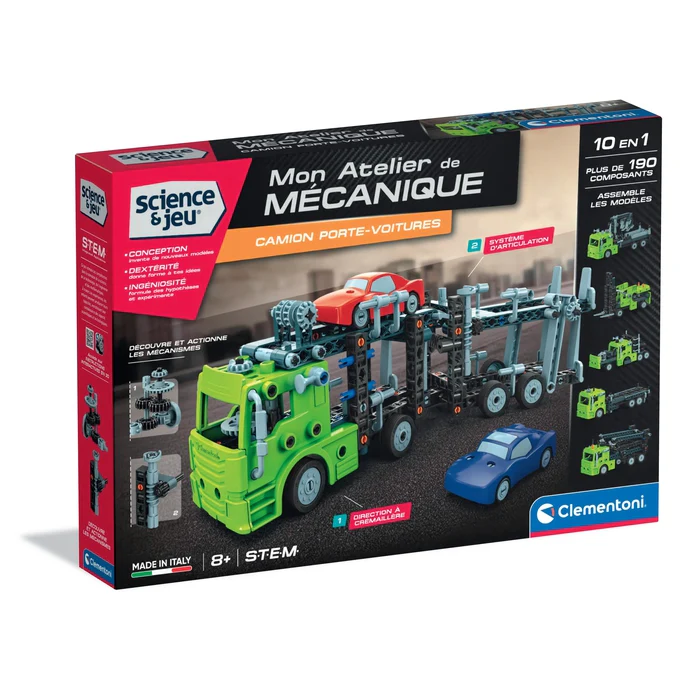Mon atelier moment de mécanique - Camion porte-voitures - E-shop mondial – Produits durables, modernes et accessibles partout