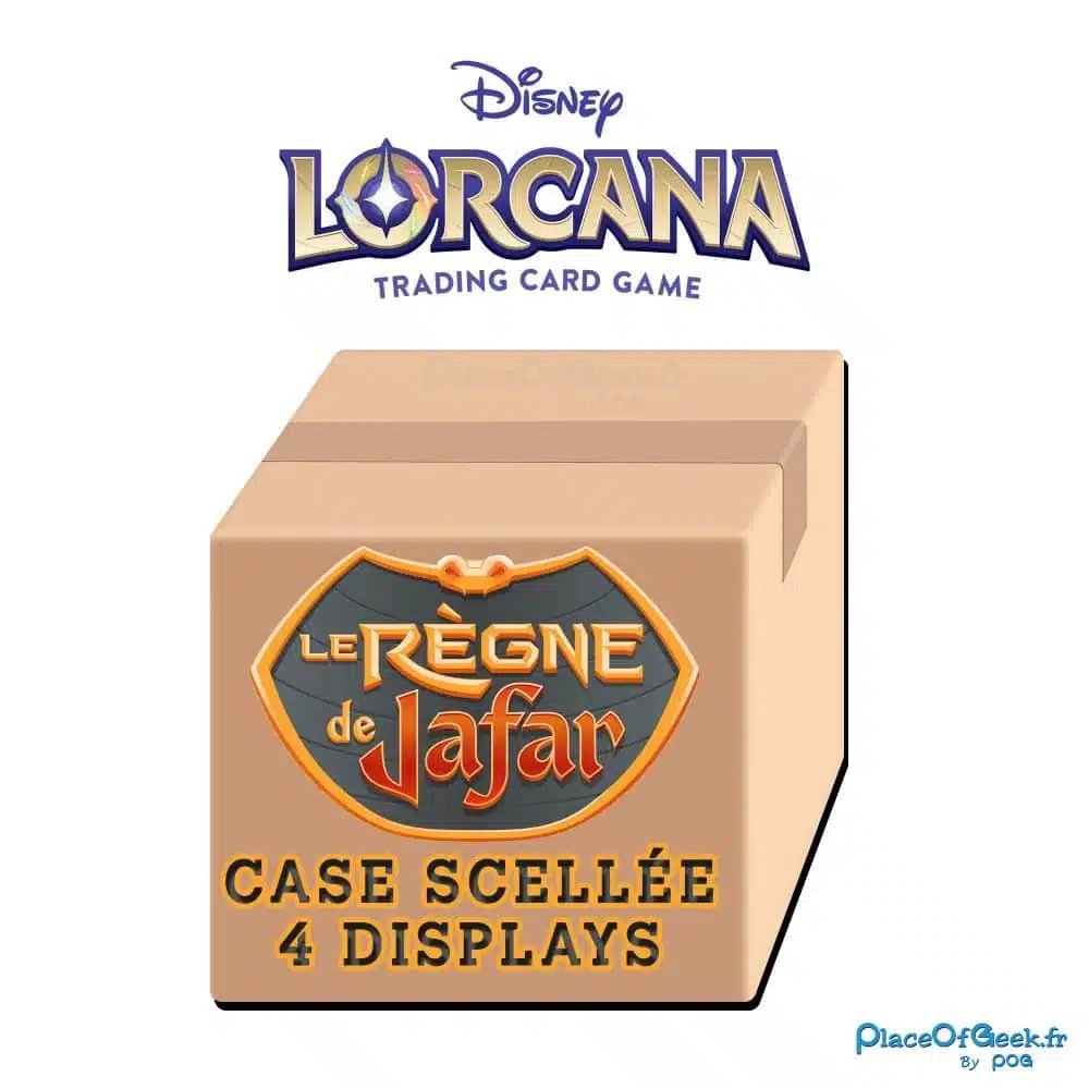 Disney LORCANA – Chapitre Huit : Le regional règne de Jafar – Case scellée de 4 Boîtes de 24 Boosters – Français (VF) - Saldi Straordinari – Offerte Speciali Disponibili Adesso