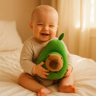 Peluche Capybara-Avocat - Boutique Maman & Bébé – Produits Essentiels au Quotidien - {'count': 1, 'name': 'Kawaii'}