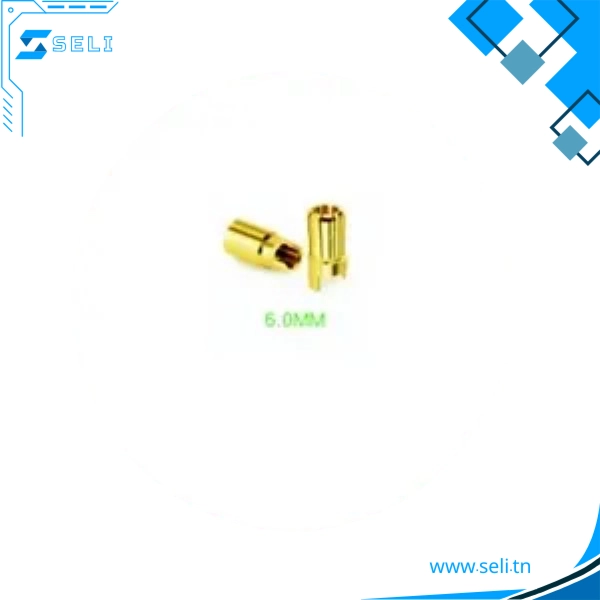 CONNECTEUR METALLIQUE MALE + FEMELLE JAUNE POUR ESC ET MOTEURS BRUSHLESS 6MM - Saldi Straordinari – Offerte Speciali Disponibili Adesso - connecteurs banane male femelle jaune moteur