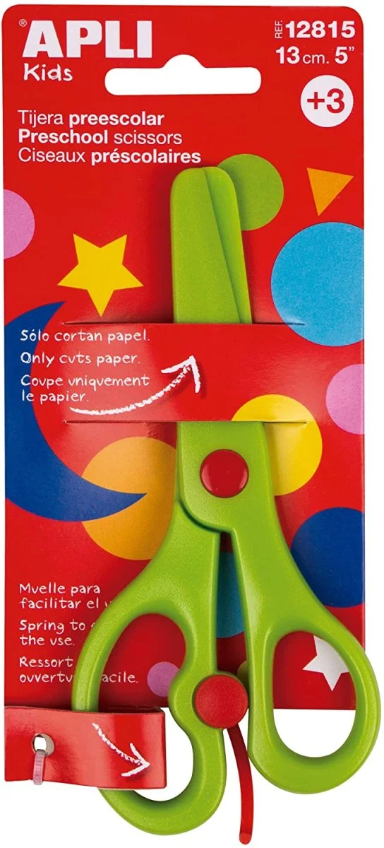 Ciseaux préscolaire 13 cm – APLI Kids 12815 - Organisation de la maison Titanium avec des solutions de rangement