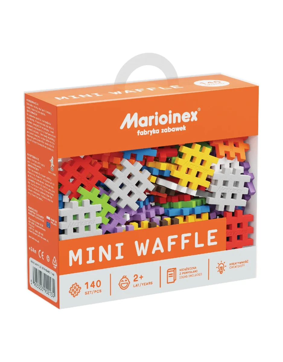 Mini Waffle - Couleur vive - 140 pièces - Marioinex - Boutique Maman & Lot Bébé – Produits Essentiels au Quotidien
