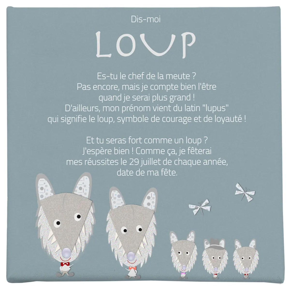 Toile prénom petit chef de meute - Boutique Bébé en Ligne : Soins, Jouets et Articles Maison Set de 4 Jouets pour le Bain Sealife - multicolore - Mushie