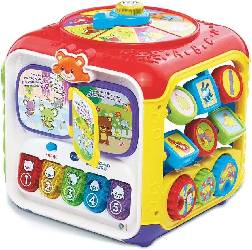 Cube d’activités VTech pour bébé – éveil et apprentissage - Vins Rouges Harmonieux pour Chaque Occasion - {'count': 3, 'name': 'Emmaüs'}
