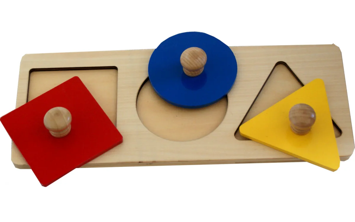 Trio formes géométriques Montessori Boutique Maman Bébé Produits Essentiels Quotidien