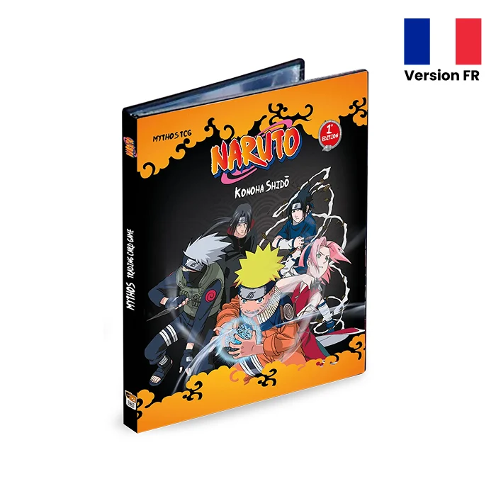 Naruto Mythos TCG Portfolio Konoha Shidō Classeur Set français Rouges Harmonieux Occasion