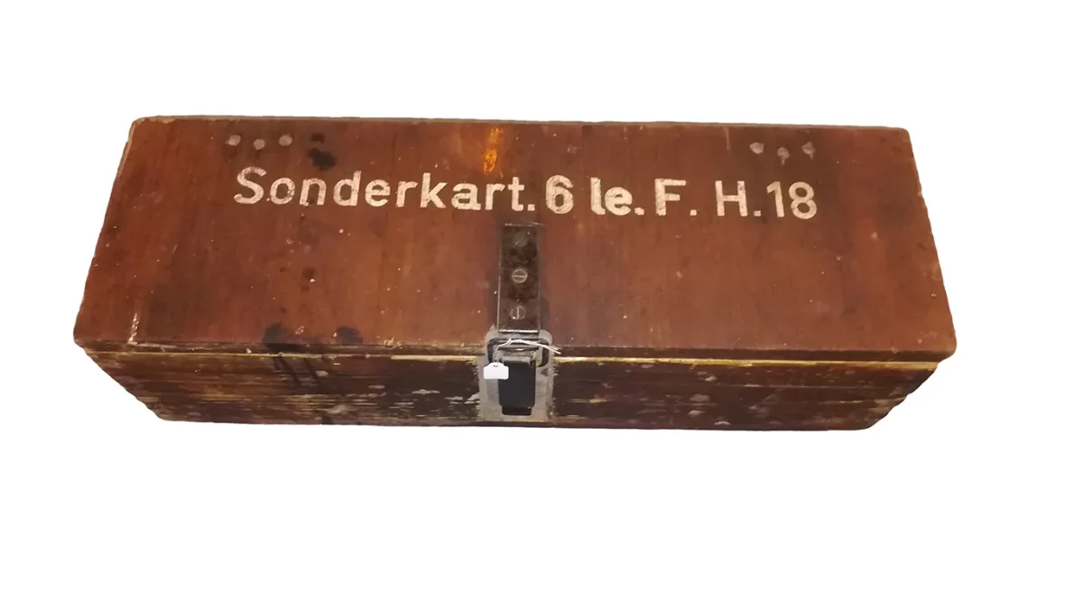 Caisse Sonderkart FH18 ALLEMAND WW2 Éclairage qualité frais port offerts
