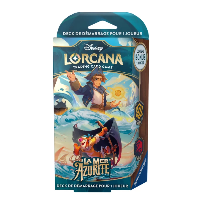 Disney Lorcana – Deck de démarrage Août Hawkins & Tigrou – Chapitre 6 : La Mer Azurite – FR - Vins Rouges Harmonieux pour Chaque Occasion