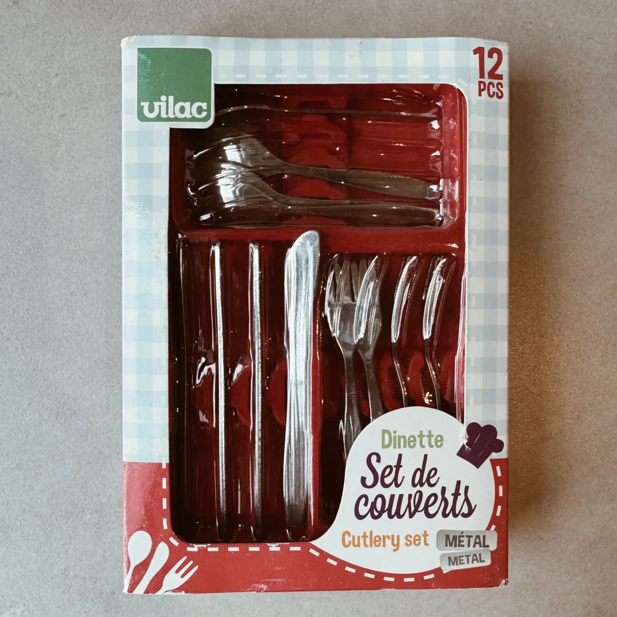 Vilac Voiture - Dinette- Set de couverts || Vilac - Dinette- Cutlery Set - Boutique Bébé en Ligne : Soins, Jouets et Articles Maison