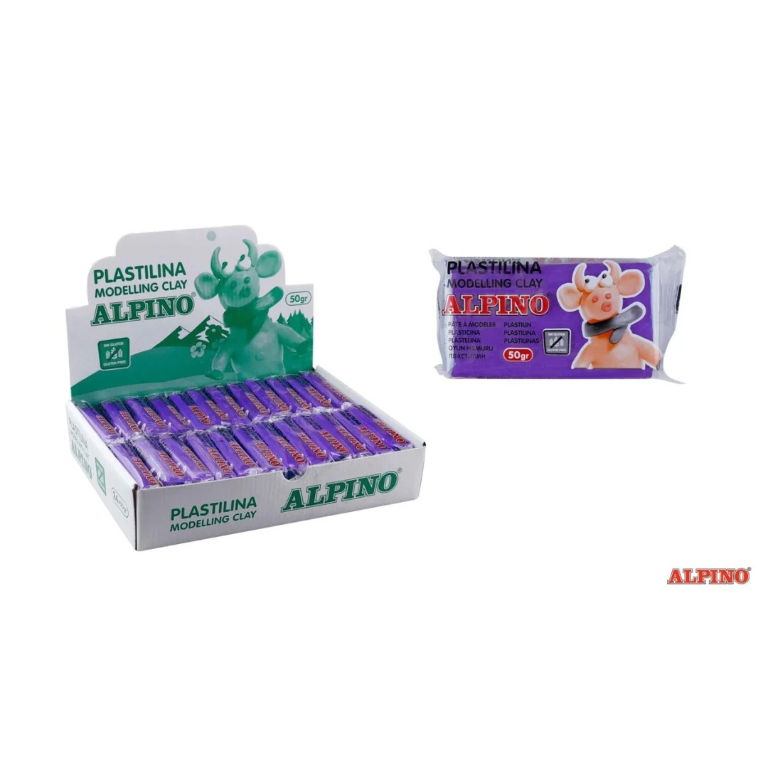 Pâte à modeler violet ALPINO 50 gr (paquet) - Organisation de adhésives la maison avec des solutions de rangement