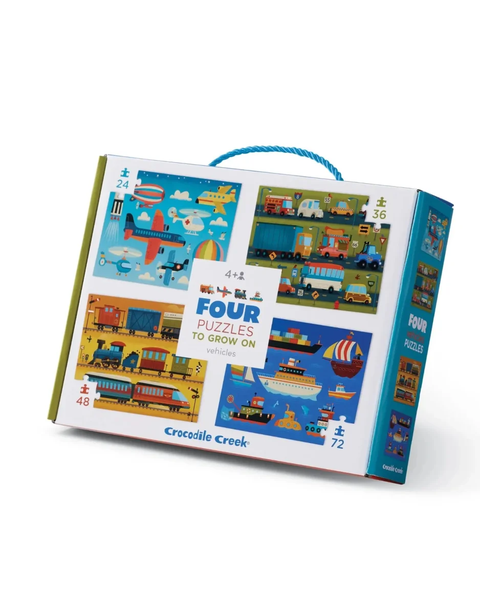 Casse-têtes Évolutifs - Véhicules 4+ - Crocodile Creek - Boutique Maman & Bébé – Produits Essentiels au Quotidien Casse-tête 36 pièces Les Amis Magiques - Crocodile Creek – Galerie du jouet