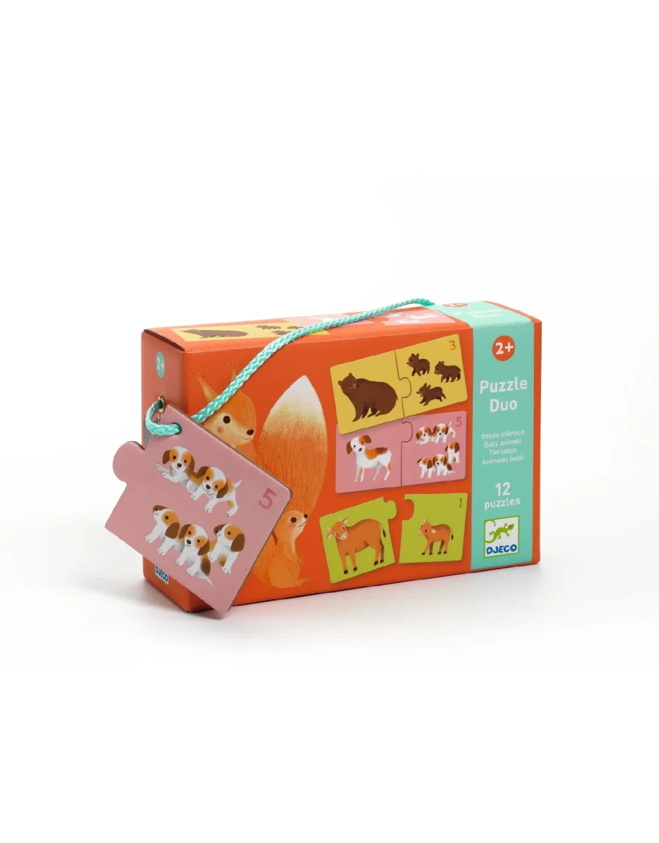 Casse-tête duo - Bébés animaux - Djeco - Boutique Maman & Bébé – Produits Essentiels au Quotidien - {'count': 2, 'name': 'Chefclub'}