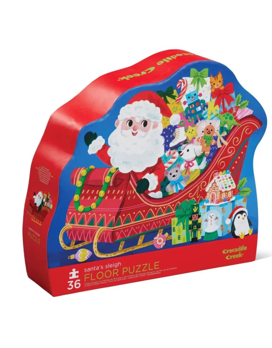 Casse-tête 36 pièces enfantine - Traineau du Père Noël 3+ - Crocodile Creek - Boutique Maman & Bébé – Produits Essentiels au Quotidien