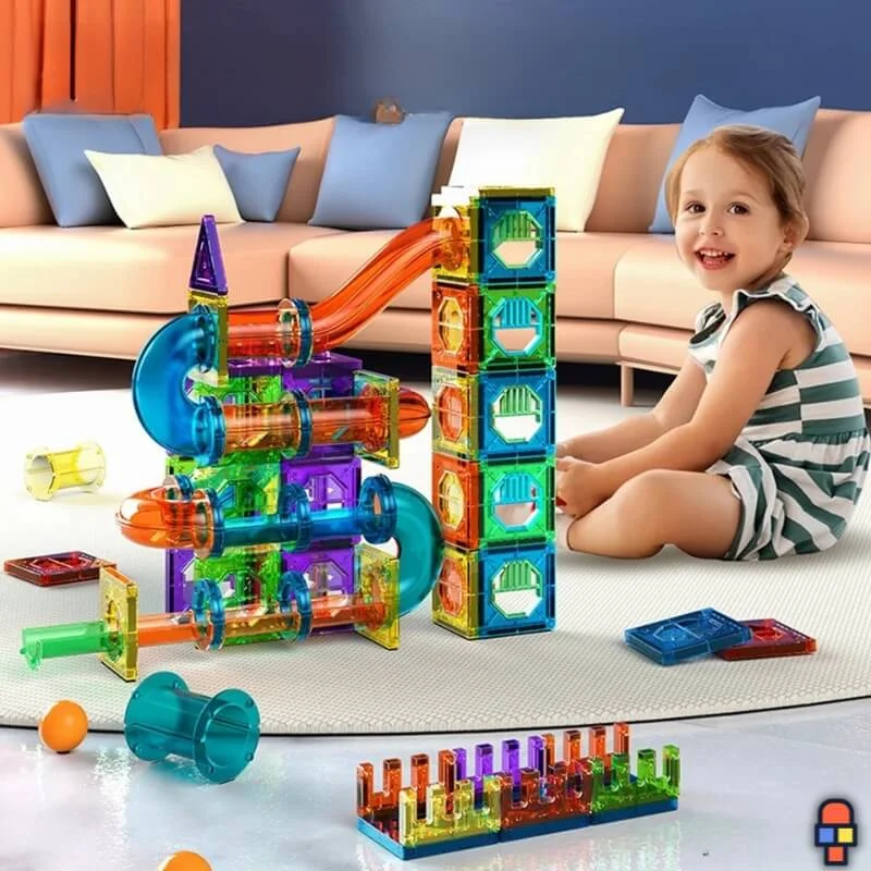 Jeu construction magnétique | Bille & Bloc - Boutique Bébé en Ligne : Soins, Jouets et Articles Maison - Bloko