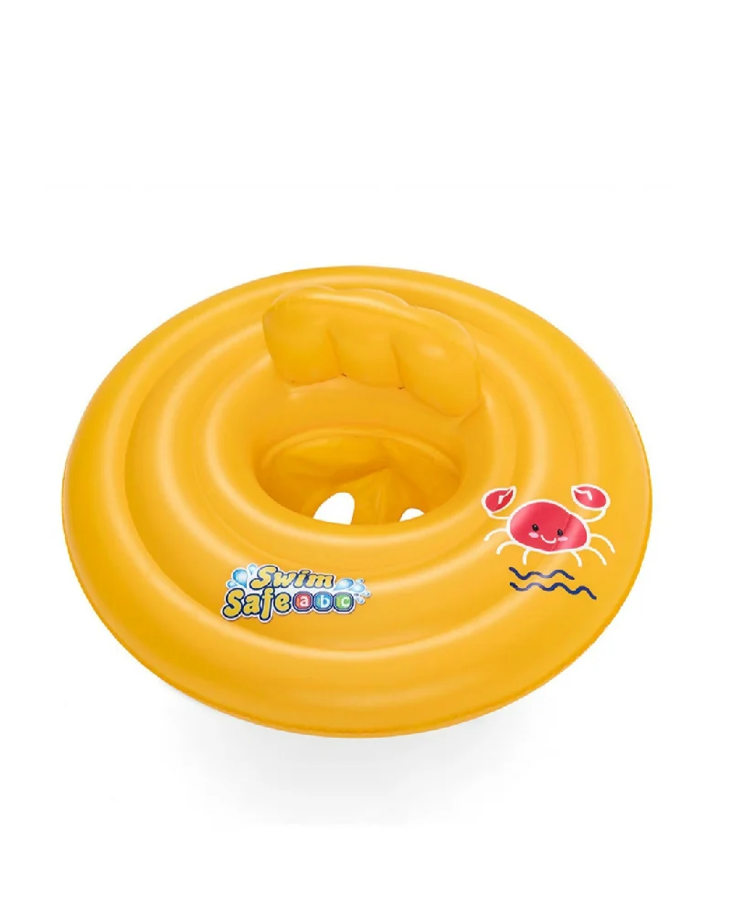 Flotteur Gonflable 3 Anneaux - Boutique Maman & Bébé – Produits Essentiels au Quotidien Flotteur gonflable pour bébé - Triple anneau - Swim Safe ABC