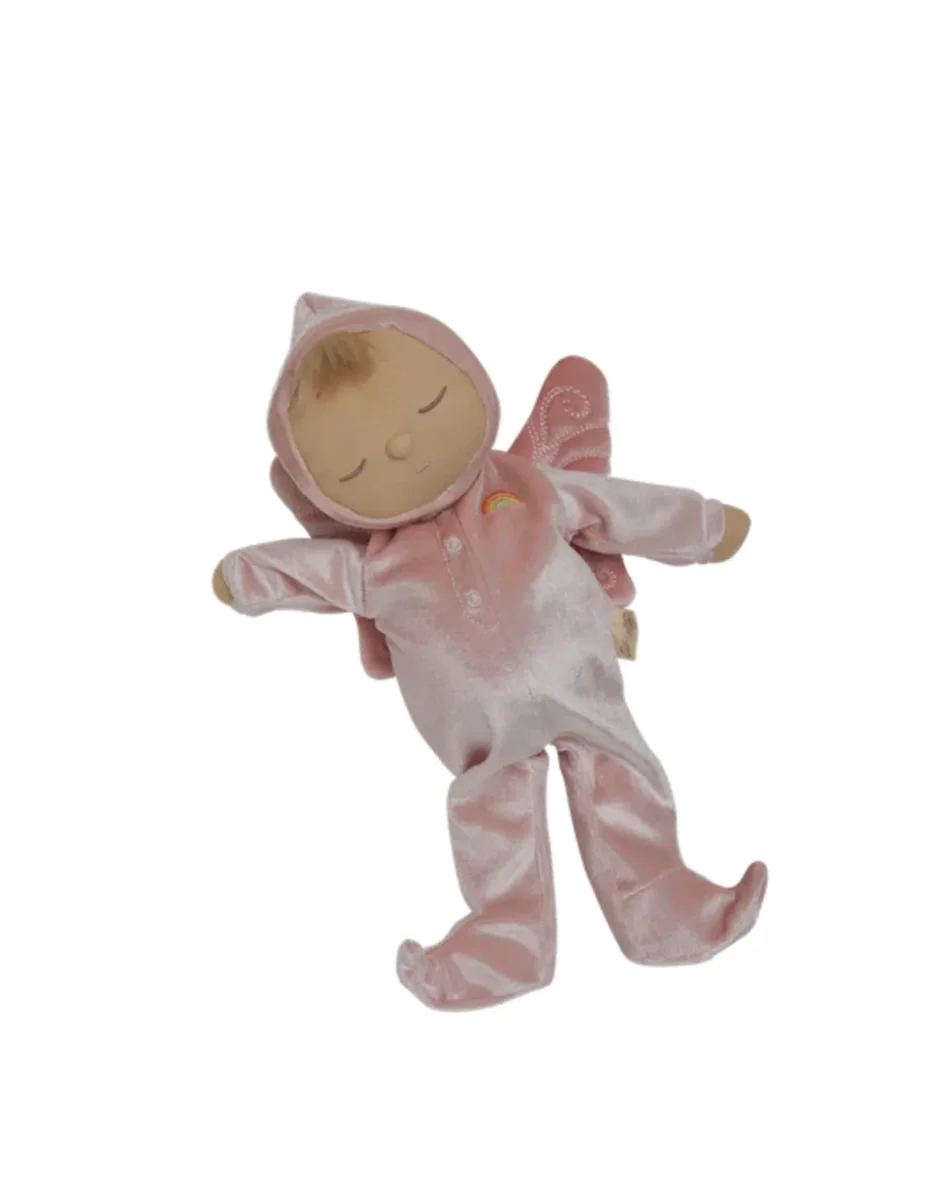 Poupée Dozy Dinkum - Fée Aurora - Rose - Olli Ella - Boutique Maman & Bébé – Produits Essentiels au Quotidien - Peluche