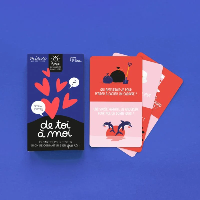 DE TOI A MOI - Spécial Couple - 25 cartes pour tester si on se connaît si bien que ça ! - Boutique Bébé en Ligne : Soins, Jouets et Articles Maison - {'count': 2, 'name': 'blanc'}
