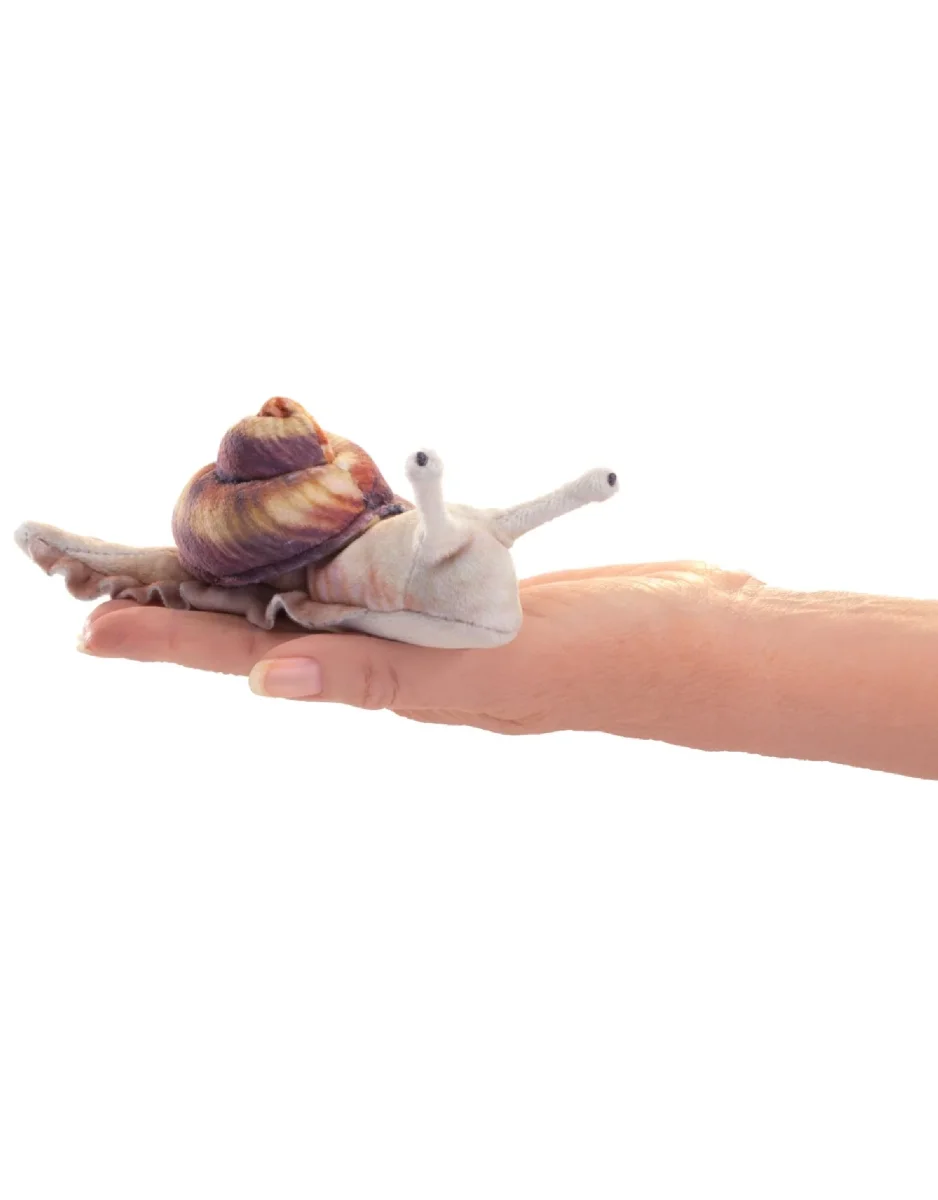 Marionnette à doigt - Petit escargot - Folkmanis - Boutique Maman & Bébé – Produits Essentiels au Quotidien Bruno l'escargot - marionnette à doigt : par tricotipicota
