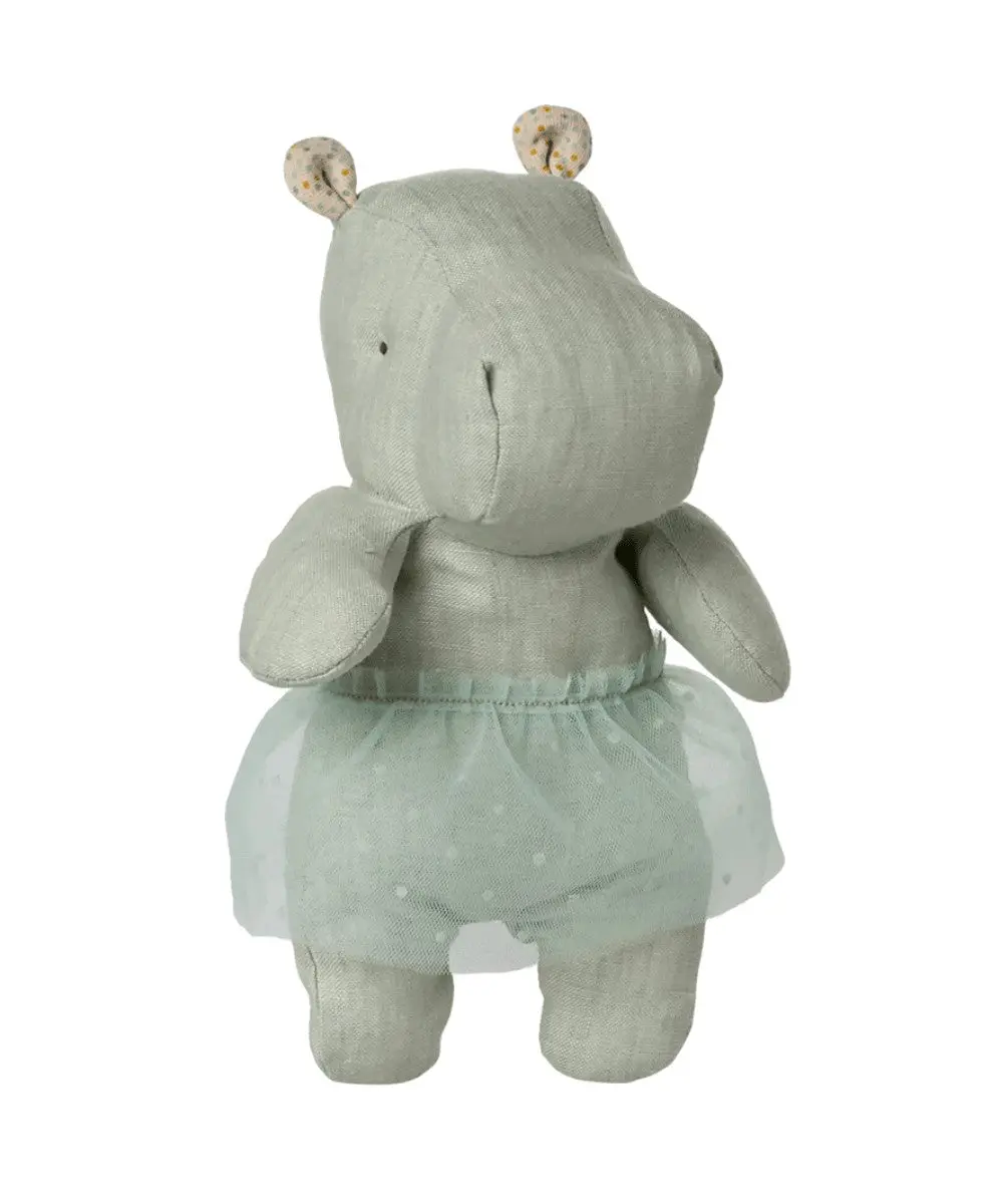 Peluche Hippopotame Menthe Maileg Univers maison accessoires utiles vie