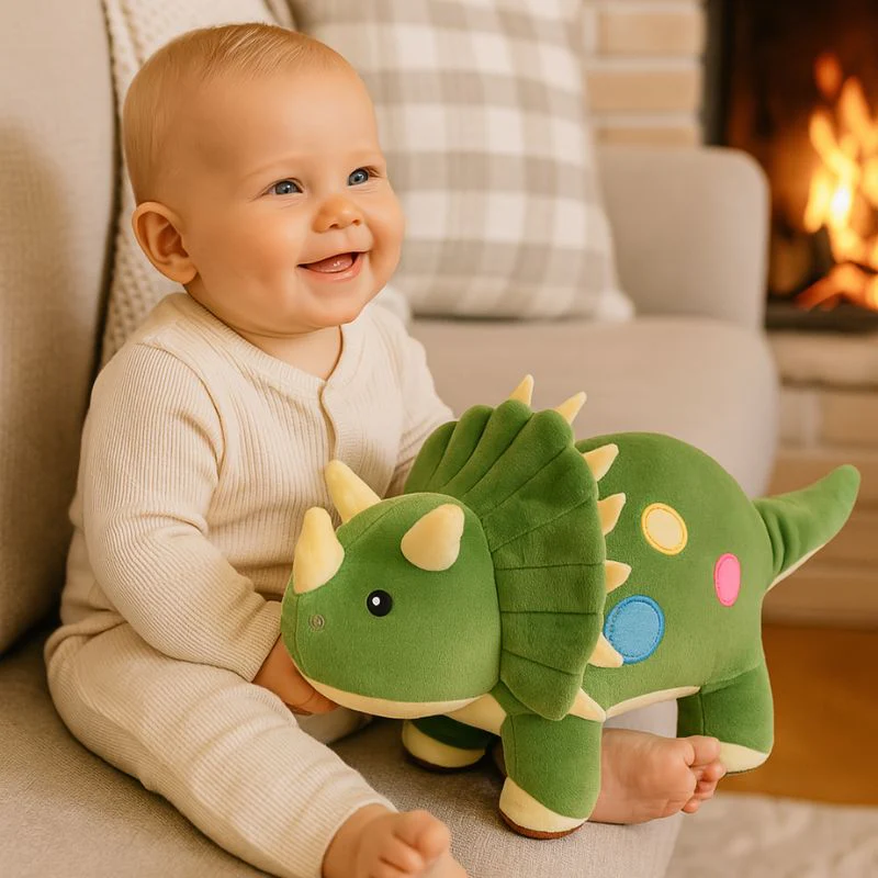 Peluche Dinosaure-Vert - Boutique Maman & Bébé – Produits Essentiels au Quotidien - peluche veilleuse peluche amp bébé produit