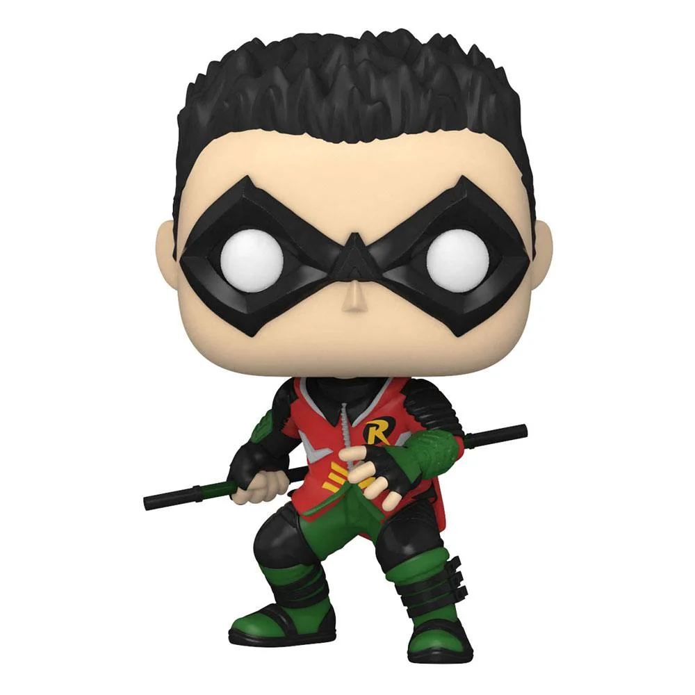 Robin (Gotham Knights) – Figurine DC Comics Funko POP! n°892 - Éclairage de qualité avec frais de port offerts Figurine lumineuse LED acrylique de Noël nounours assis | DeubaXXL