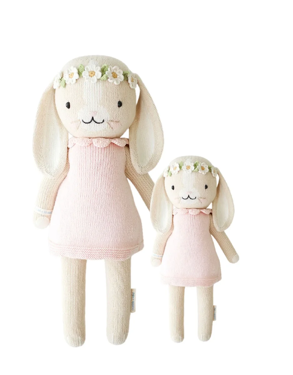 Peluche Hannah lapine Rose Cuddle kind Boutique Maman Bébé Produits Essentiels Quotidien