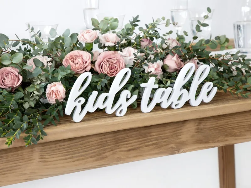 Décoration de Table en Bois « Kids Table » - ​Boulangerie-Pâtisserie | Pain au Levain & Viennoiseries​ - Idee deco
