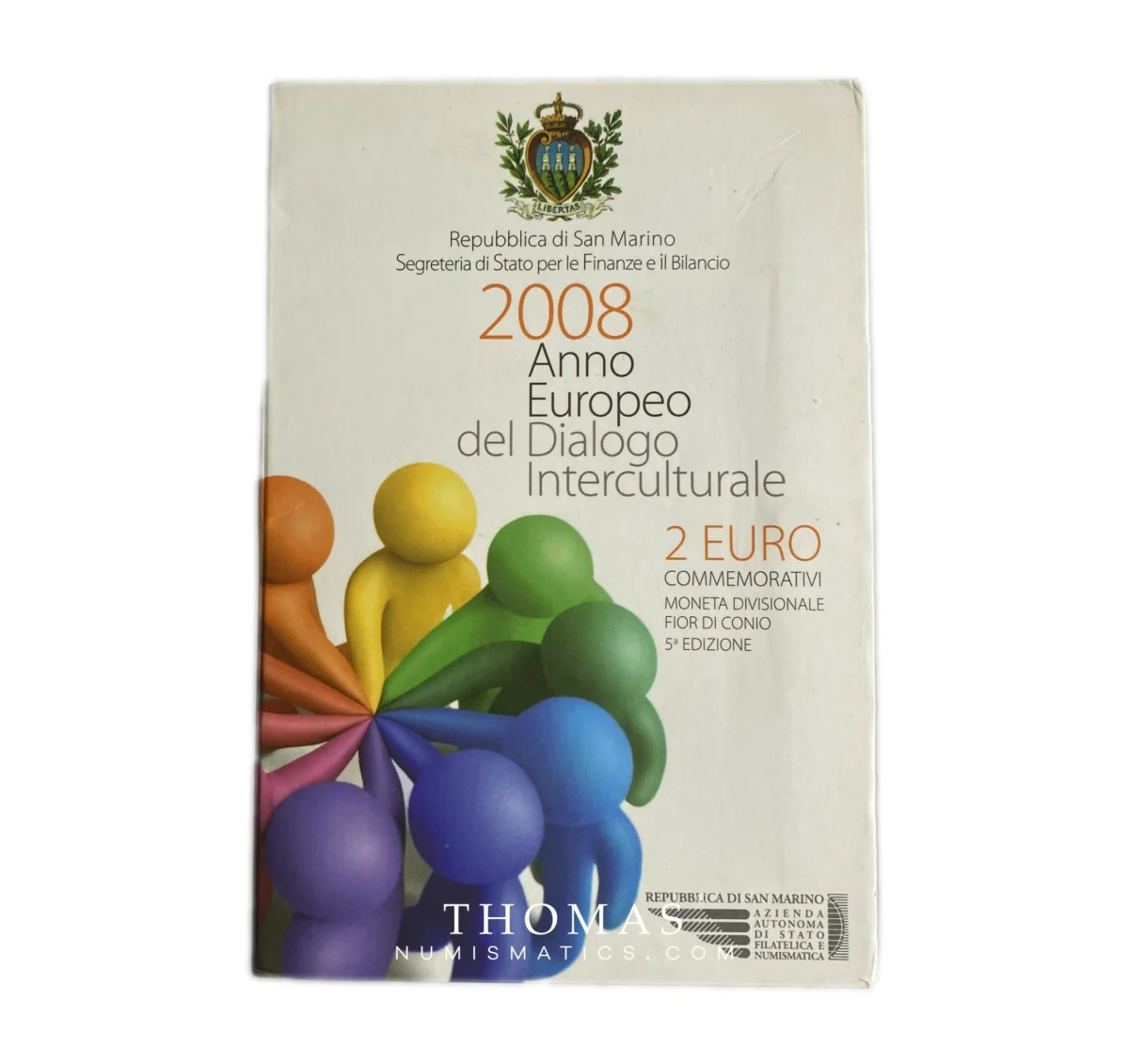 Coffret BU – 2 euros commémorative – San Marino – 2008 - Vins Rouges Harmonieux pour Chaque région Occasion