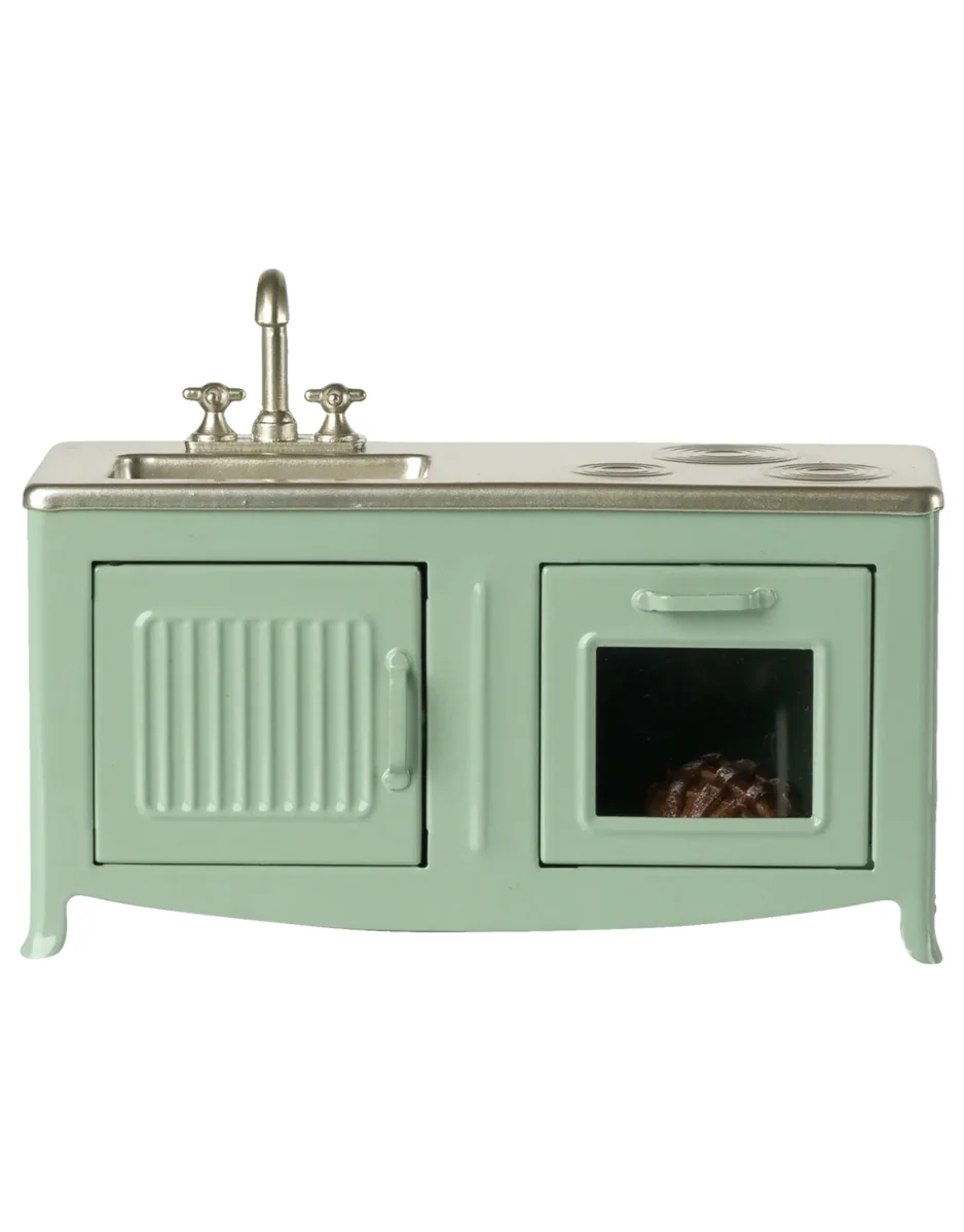 Comptoir de cuisine pour souris - Menthe - Maileg - Boutique Maman & Bébé – Produits Essentiels au Quotidien Produits Souris Verte | Minis Humains