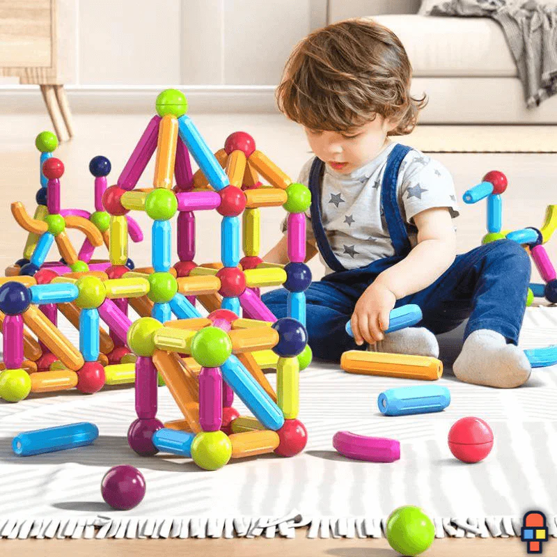 Jeu de construction magnétique | MagnetBlocks™ - Boutique Jeu Bébé en Ligne : Soins, Jouets et Articles Maison