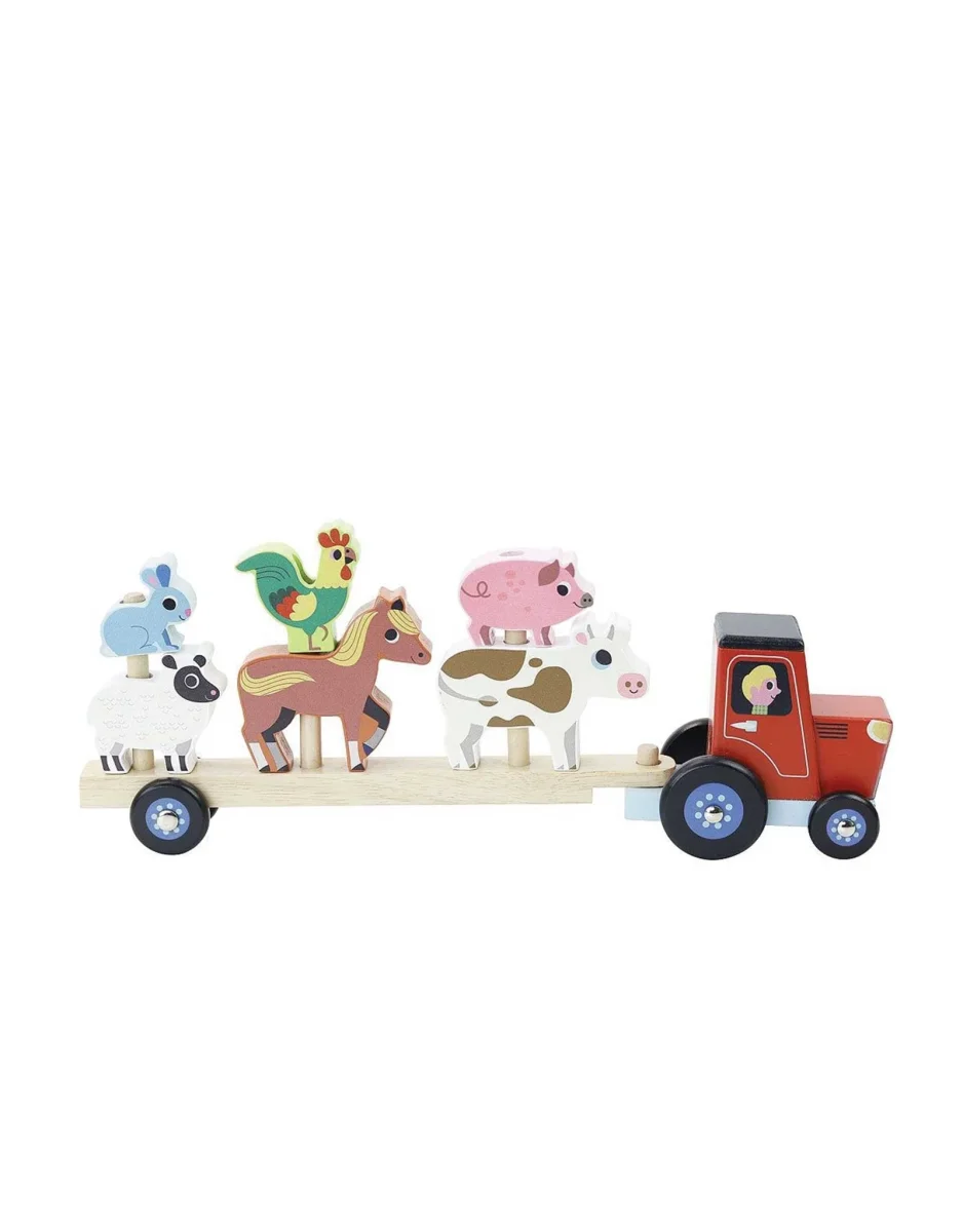 Camion remorque animaux empilables Vilac Boutique Maman Bébé Produits Essentiels Quotidien