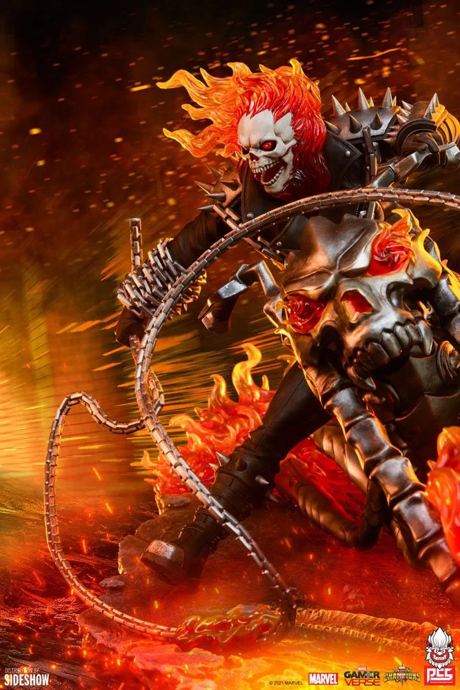 MARVEL – Statuette Ghost Rider 1/6 Contest of Champions 29 cm - Éclairage de qualité avec frais de port offerts Statues esthétiques et décoratives - Lumiland.fr