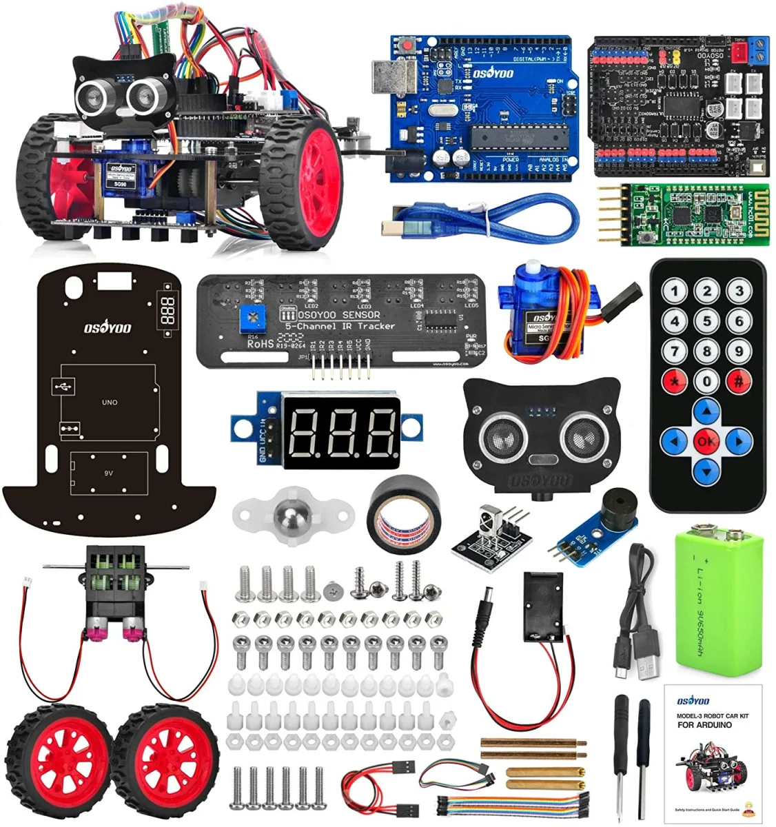 Kit voiture OSOYOO Smart Robot V2 Arduino Conception Saldi Straordinari Offerte Speciali Disponibili Adesso