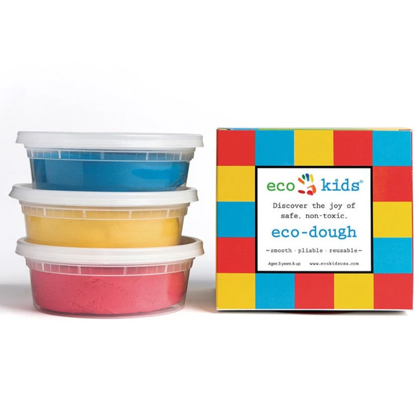 Eco-Kids prix - Ensemble de Pâte à Modeler - Couleurs Primaires||Eco-Kids - Pack of Eco-Dough - Boutique Bébé en Ligne : Soins, Jouets et Articles Maison