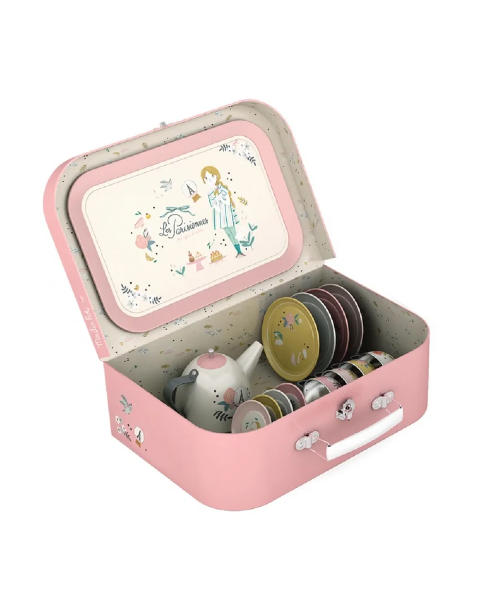 Ensemble à thé - Parisiennes - Moulin Roty - Boutique Maman & Bébé – Produits Essentiels au Quotidien PETITE&MARS - Trotteur pour bébé avec une mélodie CABRIO 2xAA menthe |  Lumimania