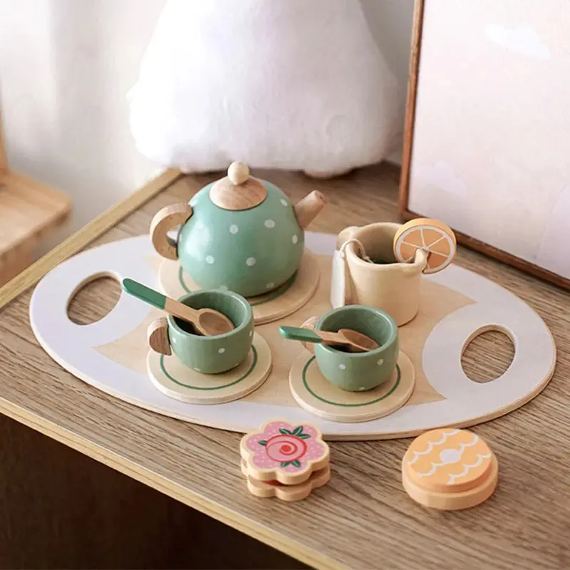 Service à Thé en Bois pour Enfants - Saldi Straordinari – Offerte Speciali Disponibili Adesso - montessori service thé bois enfant