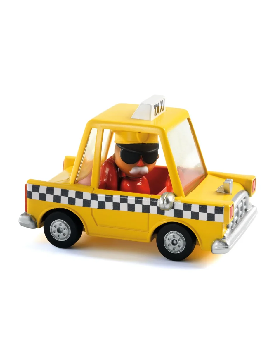Voiture Crazy Motors - Taxi Joe - Djeco - Boutique Maman & Bébé – Produits Essentiels au Quotidien - {'count': 1, 'name': 'jeune'}