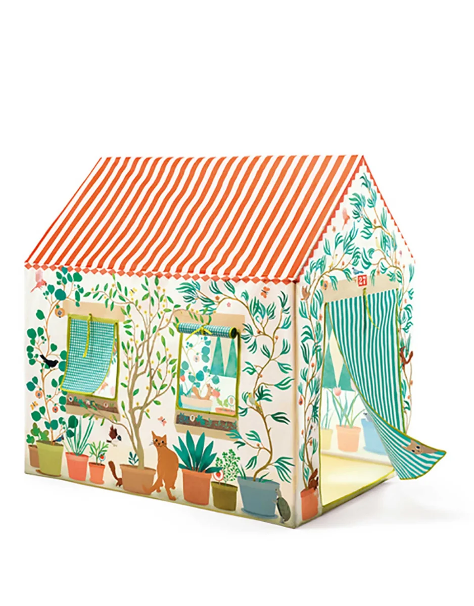 Maison de jeu en tissu - Djeco - Boutique Maman & Bébé – Produits Essentiels au Quotidien Jeux D'éveil Bébé 4 Mois - Okaïdi+