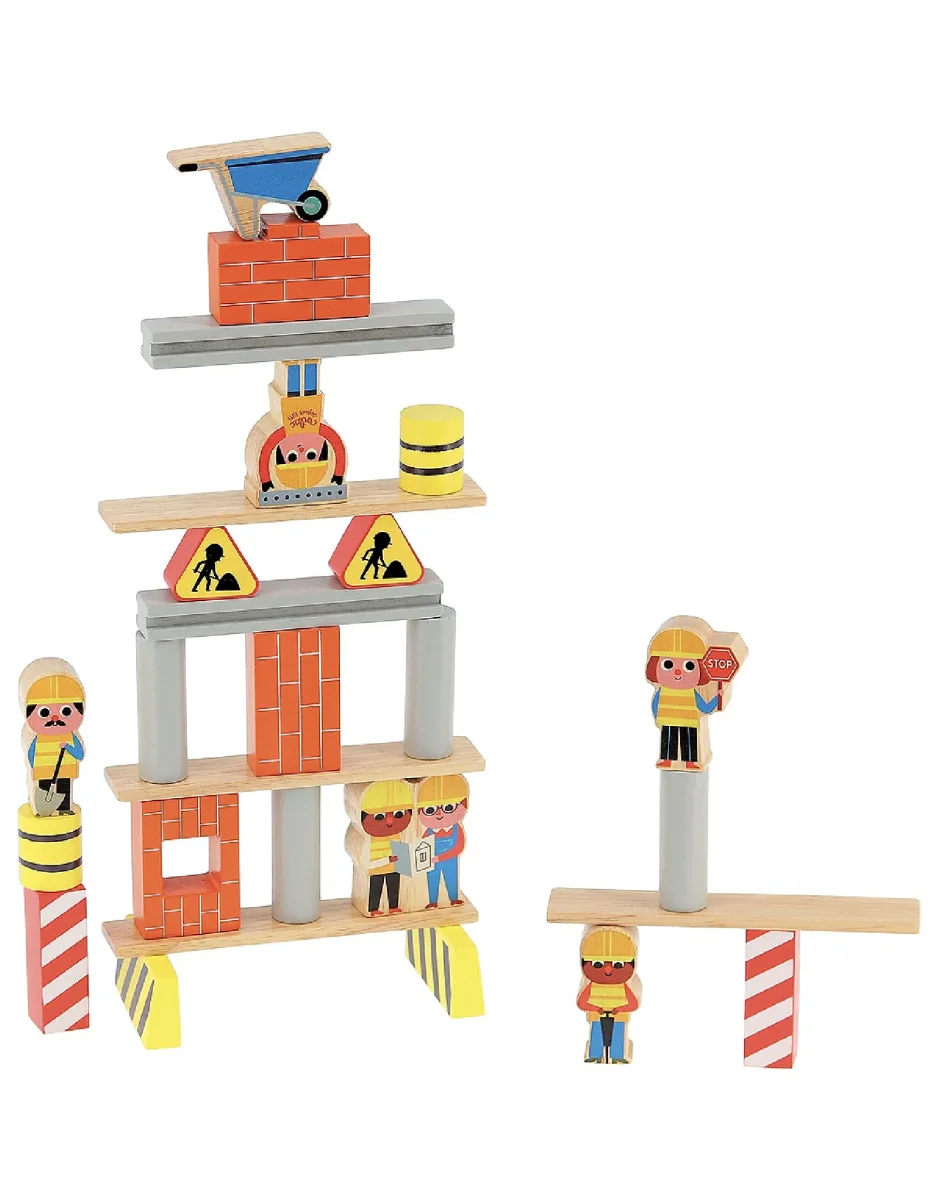Jeu d'équilibre en bois - Le chantier - Vilac - Boutique Maman & Bébé – Produits Essentiels au Quotidien - {'count': 1, 'name': 'Emmaüs'}