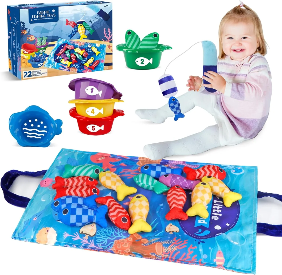 Jouet de pêche éducatif Montessori pour bébé 6 mois à 3 ans - Vins Rouges Harmonieux pour Chaque Occasion - {'count': 1, 'name': 'grossesse'}